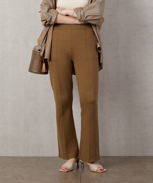 FREAK'S STORE(フリークスストア)の「▽【WEB限定】センターシームフレアニットパンツ(その他パンツ・レディース・ブラック/グレー/レッド/カーキ/グリーン/ナチュラル・SMALL/MEDIUM)」の5枚目の写真