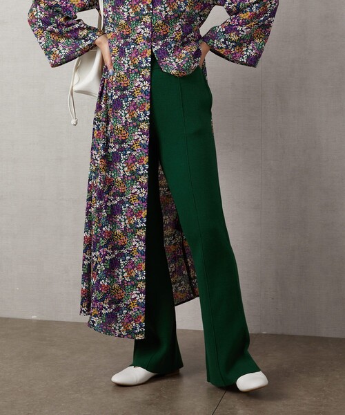 FREAK'S STORE(フリークスストア)の「▽【WEB限定】センターシームフレアニットパンツ(その他パンツ・レディース・ブラック/グレー/レッド/カーキ/グリーン/ナチュラル・SMALL/MEDIUM)」の6枚目の写真