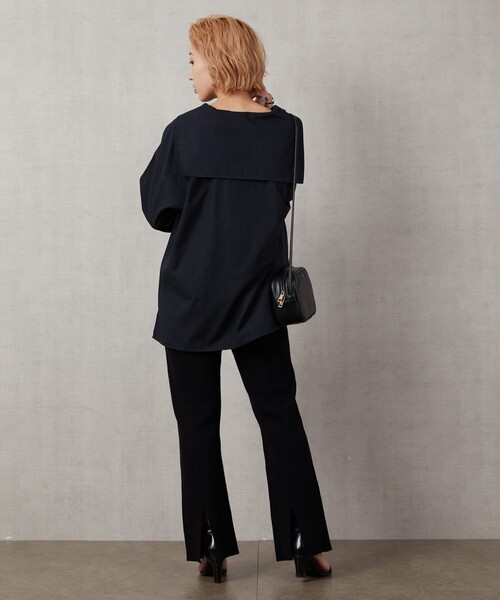 FREAK'S STORE(フリークスストア)の「▽【WEB限定】センターシームフレアニットパンツ(その他パンツ・レディース・ブラック/グレー/レッド/カーキ/グリーン/ナチュラル・SMALL/MEDIUM)」の22枚目の写真