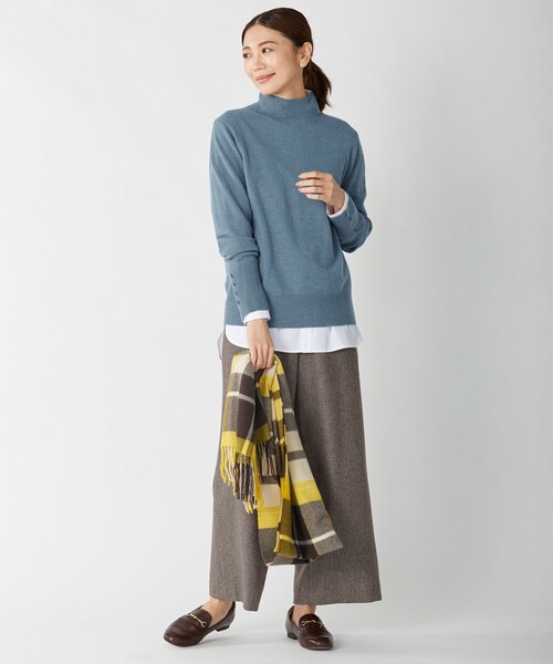 J.PRESS(ジェイプレス)の「【ストレッチ素材】SOMELOS JOYCE シャツカラー ブラウス(シャツ/ブラウス・レディース・ネイビー系1/ブラウン系1/ホワイト系・T15/T13)」の13枚目の写真