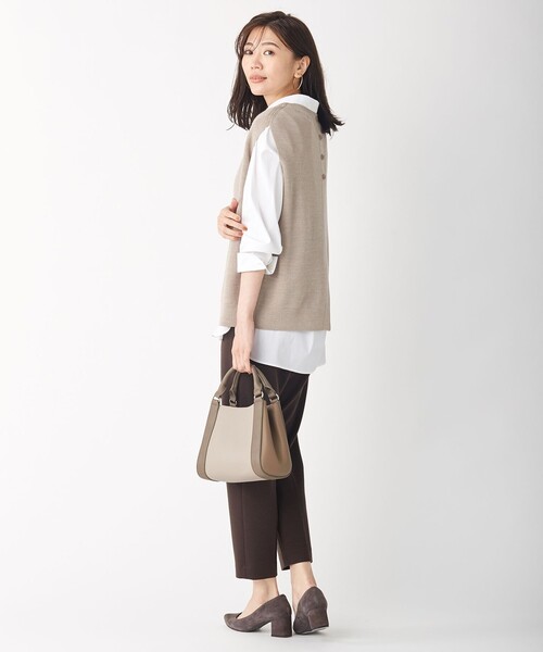 J.PRESS(ジェイプレス)の「【ストレッチ素材】SOMELOS JOYCE シャツカラー ブラウス(シャツ/ブラウス・レディース・ネイビー系1/ブラウン系1/ホワイト系・T15/T13)」の19枚目の写真