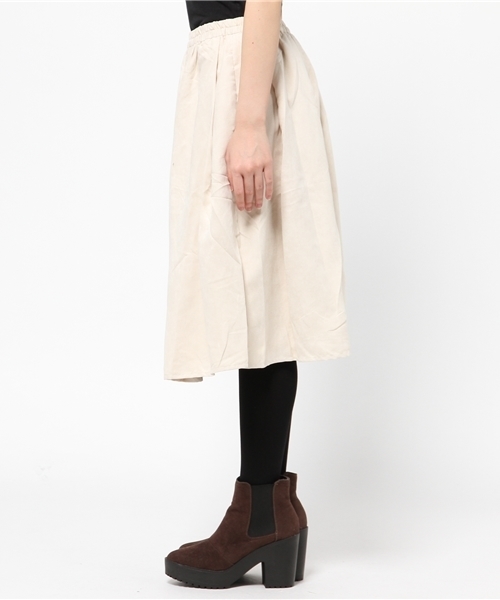 CIAOPANIC（チャオパニック）の「【Ciaopanic】フェイクスエードセミロングフレアSK（スカート・レディース・ブラウン/ネイビー/アイボリー・FREE）」の9枚目の写真