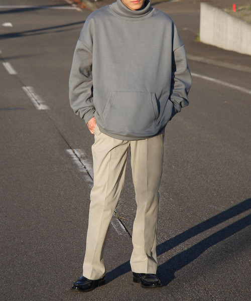 ZIP FIVE（ジップファイブ）の「【ZIP FIVE】センタープレス ソフトテーパードフレアスラックスパンツ（スラックス・メンズ・ブラック/グレイッシュベージュ/アイボリー・SMALL/MEDIUM/LARGE/X-LARGE）」の14枚目の写真