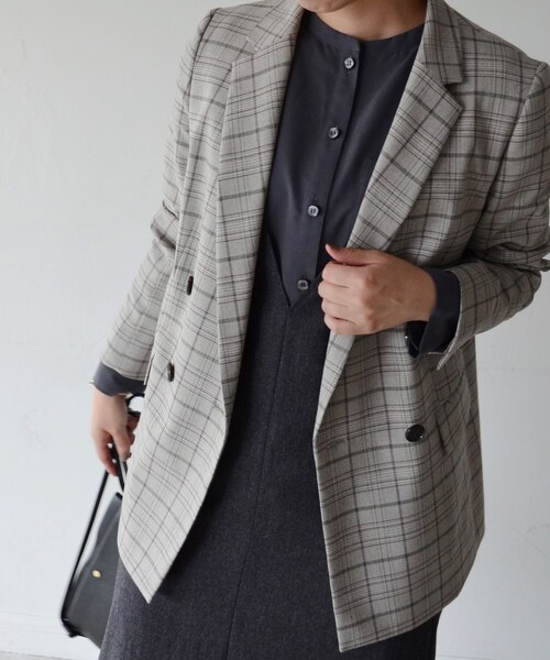 UNTITLED（アンタイトル）の「◇メランジドライチェックダブル