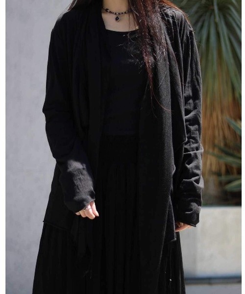 KMRii（ケムリ）の「【別注】KMRii/ケムリ/Double Layered Cardigan（カーディガン/ボレロ・メンズ・ブラック・1/2/3）」の18枚目の写真