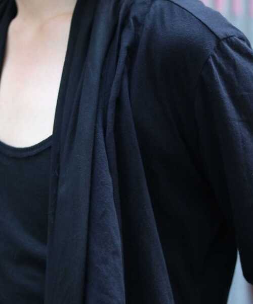 KMRii（ケムリ）の「【別注】KMRii/ケムリ/Double Layered Cardigan（カーディガン/ボレロ・メンズ・ブラック・1/2/3）」の20枚目の写真