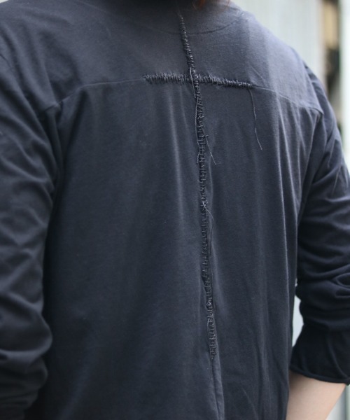 KMRii（ケムリ）の「【別注】KMRii/ケムリ/Double Layered Cardigan（カーディガン/ボレロ・メンズ・ブラック・1/2/3）」の6枚目の写真