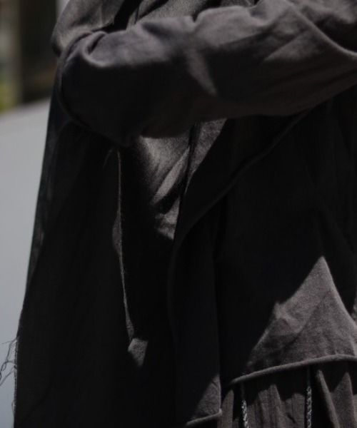 KMRii（ケムリ）の「【別注】KMRii/ケムリ/Double Layered Cardigan（カーディガン/ボレロ・メンズ・ブラック・1/2/3）」の11枚目の写真