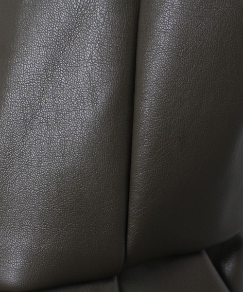 one way（ワンウェイ）の「【oneway Jeans】フロントファスナーフェイクレザーワンピース（ワンピース・レディース・ダークグリーン/ブラック/ベージュ・FREE）」の10枚目の写真