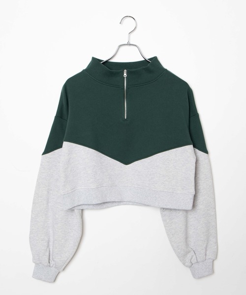 WEGO（ウィゴー）の「WEGO/ハーフジップショートスウェット（スウェット・レディース・その他1/オートミール/ホワイト/その他2・FREE）」の21枚目の写真