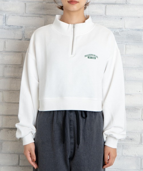 WEGO（ウィゴー）の「WEGO/ハーフジップショートスウェット（スウェット・レディース・その他1/オートミール/ホワイト/その他2・FREE）」の14枚目の写真