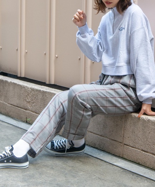 WEGO（ウィゴー）の「WEGO/ハーフジップショートスウェット（スウェット・レディース・その他1/オートミール/ホワイト/その他2・FREE）」の7枚目の写真