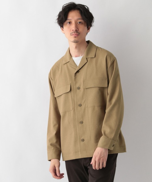 GLOBAL WORK(グローバルワーク)の「メランジCPOシャツブルゾン/951317(ブルゾン・メンズ・ダークブラウン/ベージュ/ネイビー・SMALL/MEDIUM/LARGE)」の20枚目の写真