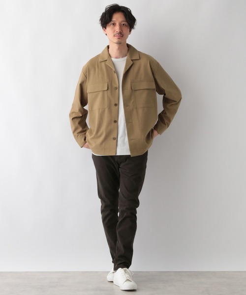 GLOBAL WORK(グローバルワーク)の「メランジCPOシャツブルゾン/951317(ブルゾン・メンズ・ダークブラウン/ベージュ/ネイビー・SMALL/MEDIUM/LARGE)」の17枚目の写真