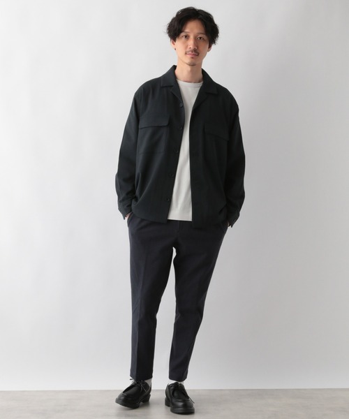 GLOBAL WORK(グローバルワーク)の「メランジCPOシャツブルゾン/951317(ブルゾン・メンズ・ダークブラウン/ベージュ/ネイビー・SMALL/MEDIUM/LARGE)」の6枚目の写真