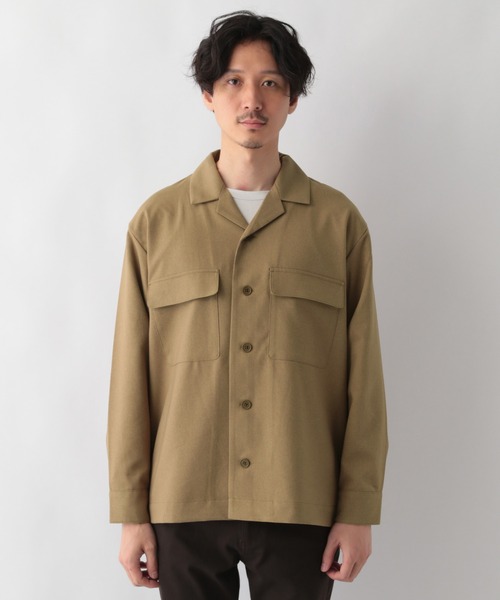 GLOBAL WORK(グローバルワーク)の「メランジCPOシャツブルゾン/951317(ブルゾン・メンズ・ダークブラウン/ベージュ/ネイビー・SMALL/MEDIUM/LARGE)」の12枚目の写真