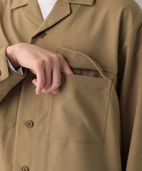 GLOBAL WORK(グローバルワーク)の「メランジCPOシャツブルゾン/951317(ブルゾン・メンズ・ダークブラウン/ベージュ/ネイビー・SMALL/MEDIUM/LARGE)」の15枚目の写真