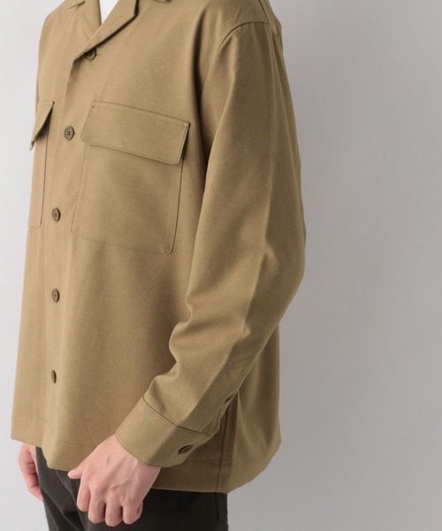 GLOBAL WORK(グローバルワーク)の「メランジCPOシャツブルゾン/951317(ブルゾン・メンズ・ダークブラウン/ベージュ/ネイビー・SMALL/MEDIUM/LARGE)」の5枚目の写真