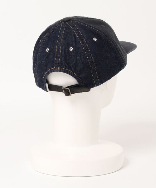 OVERRIDE（オーバーライド）の「OVERRIDE BACK SATIN x DENIM 8P CAP（キャップ・メンズ・ブラック/ネイビー/グリーン・57~59cm）」の4枚目の写真