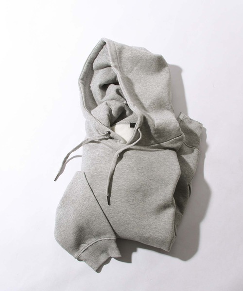 ZIP FIVE（ジップファイブ）の「【ZIP FIVE】【肉厚】【12oz】ビッグシルエットヘビーウェイト無地プルオーバーパーカー/フーディー（パーカー・メンズ・杢グレー/ブラック/チャコール/カーキ/ブルーグレー/キャメル/オートミール/ホワイト/グレイッシュベージュ/ネイビー・LARGE/MEDIUM/X-LARGE）」の13枚目の写真