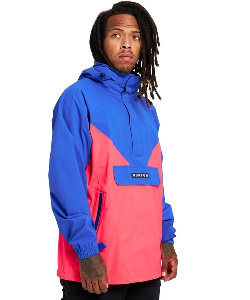 BURTON(バートン)の「撥水 アノラック シェルジャケット(ナイロンジャケット・メンズ・ホワイト系その他/ブルー系その他・L/M/S)」の2枚目の写真
