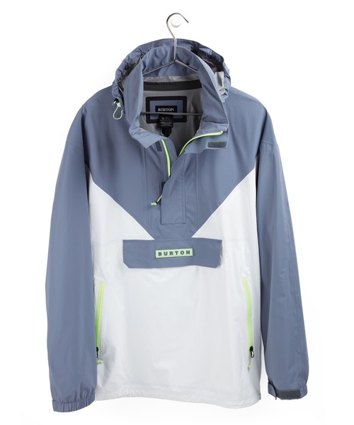 BURTON(バートン)の「撥水 アノラック シェルジャケット(ナイロンジャケット・メンズ・ホワイト系その他/ブルー系その他・L/M/S)」の3枚目の写真