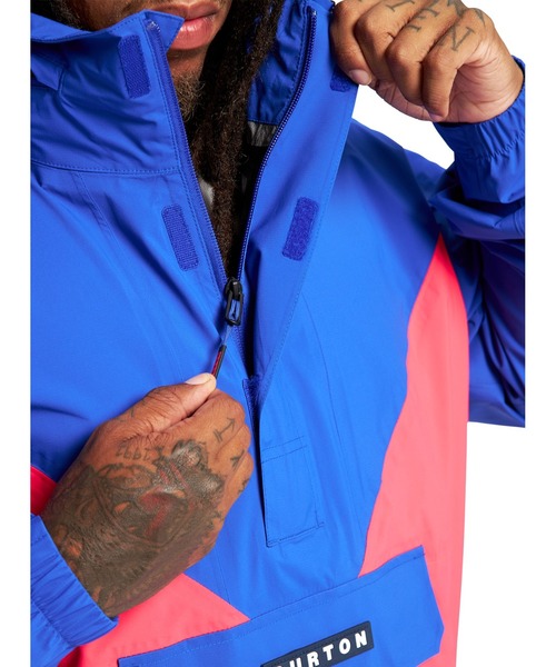 BURTON(バートン)の「撥水 アノラック シェルジャケット(ナイロンジャケット・メンズ・ホワイト系その他/ブルー系その他・L/M/S)」の14枚目の写真