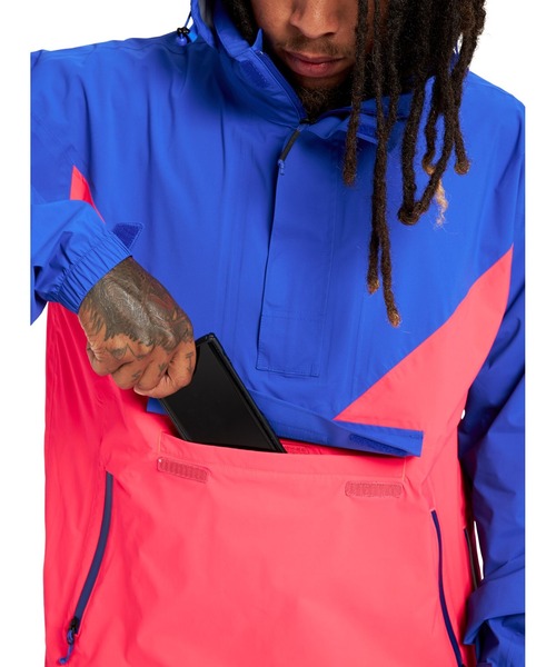 BURTON(バートン)の「撥水 アノラック シェルジャケット(ナイロンジャケット・メンズ・ホワイト系その他/ブルー系その他・L/M/S)」の15枚目の写真