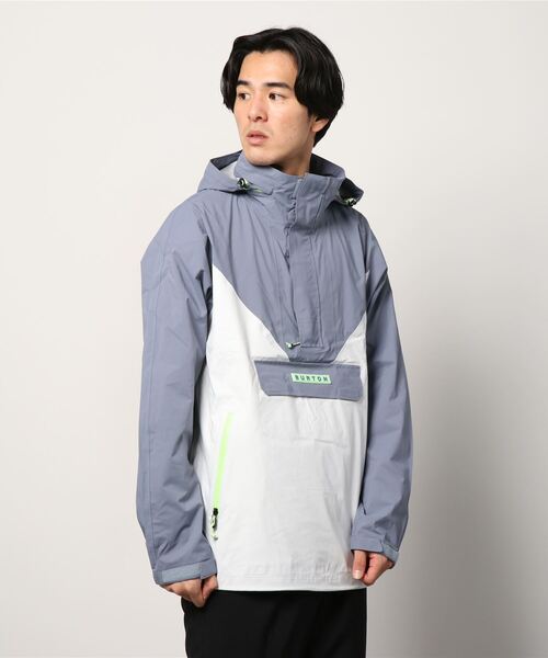BURTON(バートン)の「撥水 アノラック シェルジャケット(ナイロンジャケット・メンズ・ホワイト系その他/ブルー系その他・L/M/S)」の20枚目の写真