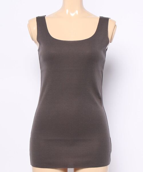 RIVE DROITE（リヴドロワ）の「シームレスタンク（タンクトップ・レディース・グレイッシュベージュ/グレー系その他/モカ/チャコールグレー・FREE）」の12枚目の写真