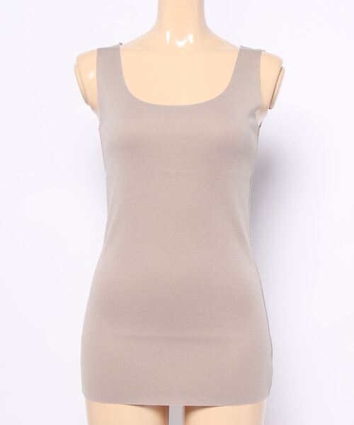 RIVE DROITE（リヴドロワ）の「シームレスタンク（タンクトップ・レディース・グレイッシュベージュ/グレー系その他/モカ/チャコールグレー・FREE）」の14枚目の写真