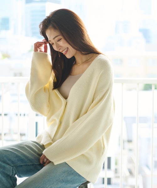 RIVE DROITE（リヴドロワ）の「シームレスタンク（タンクトップ・レディース・グレイッシュベージュ/グレー系その他/モカ/チャコールグレー・FREE）」の9枚目の写真