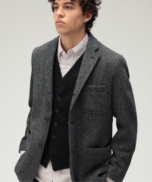 BEAMS PLUS / ハリスツイード 3ボタン ジャケット 24(テーラード BEAMS PLUS / ハリスツイード 3ボタン ジャケット 24(テーラード