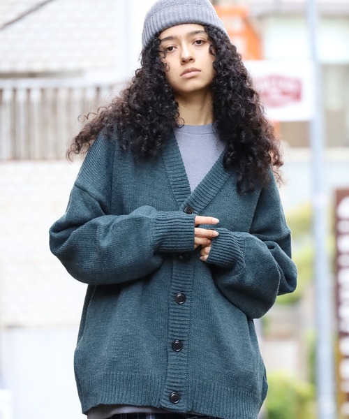 ROOPTOKYO(ループトウキョウ)の「ハイゲージ Vネックニットカーディガン(カーディガン/ボレロ・メンズ・ブラック/チャコール/ブルー/ホワイト・L/M)」の7枚目の写真