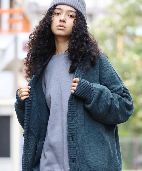 ROOPTOKYO(ループトウキョウ)の「ハイゲージ Vネックニットカーディガン(カーディガン/ボレロ・メンズ・ブラック/チャコール/ブルー/ホワイト・L/M)」の8枚目の写真