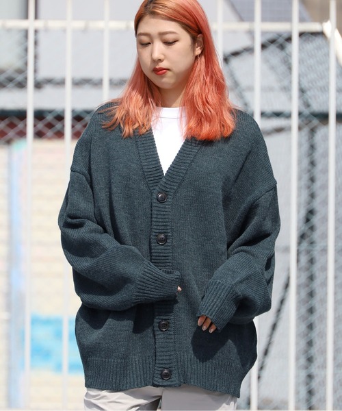 ROOPTOKYO(ループトウキョウ)の「ハイゲージ Vネックニットカーディガン(カーディガン/ボレロ・メンズ・ブラック/チャコール/ブルー/ホワイト・L/M)」の11枚目の写真