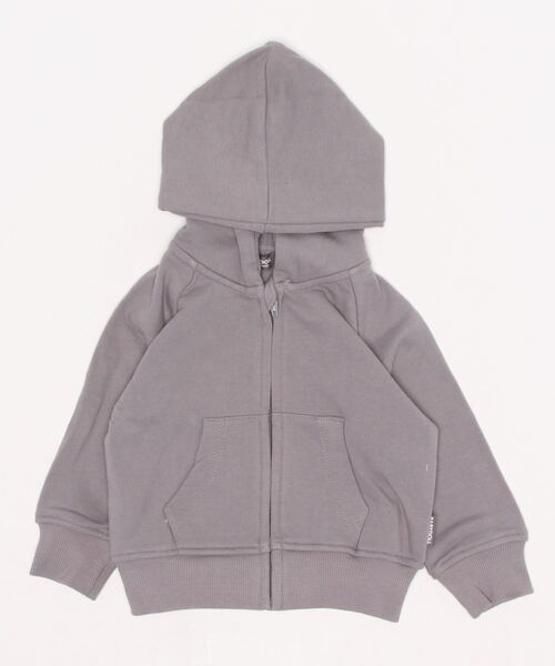 BABYDOLL（ベビードール）の「通販限定カラー サイズあり 裏毛 ラグラン ジップパーカー 6021K（パーカー・キッズ・グレー/チェリーピンク/ベージュ/ブラック/パープル/カーキ・110cm/120cm/90cm/160cm/80ｃｍ/150cm/100cm/130cm/140cm）」の3枚目の写真