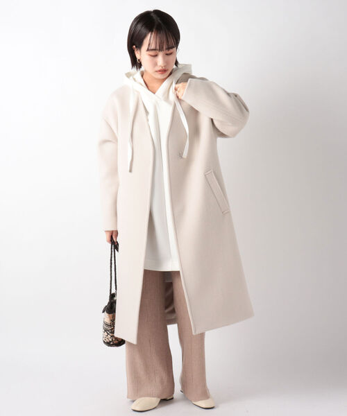 NOLLEY’S Sophi(ノーリーズソフィ)の「◇【WEB限定カラーあり】ダブルビーバーコート(その他アウター・レディース・ミント/ラベンダー/モカ/ベージュ/ブラック・38/36)」の7枚目の写真