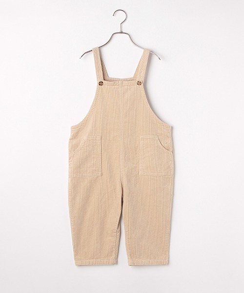 b・ROOM（ビールーム）の「コーデュロイオーバーオール（サロペット/オーバーオール・キッズ・アイボリー/モスグリーン/キャメル/ブルー・130cm/110cm/100cm/90cm/120cm）」の2枚目の写真