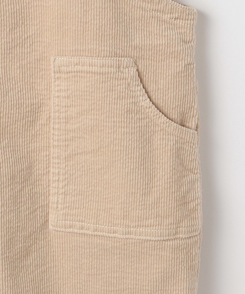 b・ROOM（ビールーム）の「コーデュロイオーバーオール（サロペット/オーバーオール・キッズ・アイボリー/モスグリーン/キャメル/ブルー・130cm/110cm/100cm/90cm/120cm）」の13枚目の写真