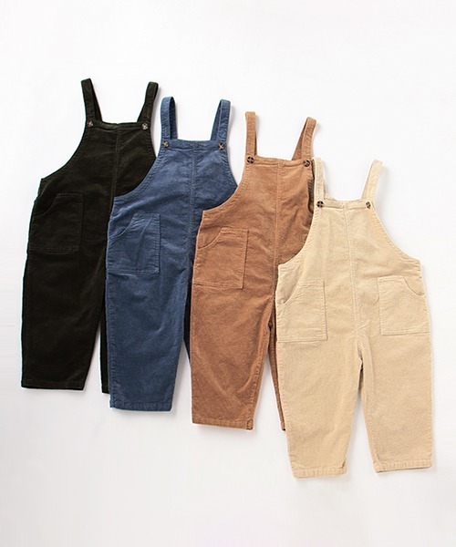 b・ROOM（ビールーム）の「コーデュロイオーバーオール（サロペット/オーバーオール・キッズ・アイボリー/モスグリーン/キャメル/ブルー・130cm/110cm/100cm/90cm/120cm）」の16枚目の写真