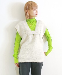 SHAGGY YARN VEST