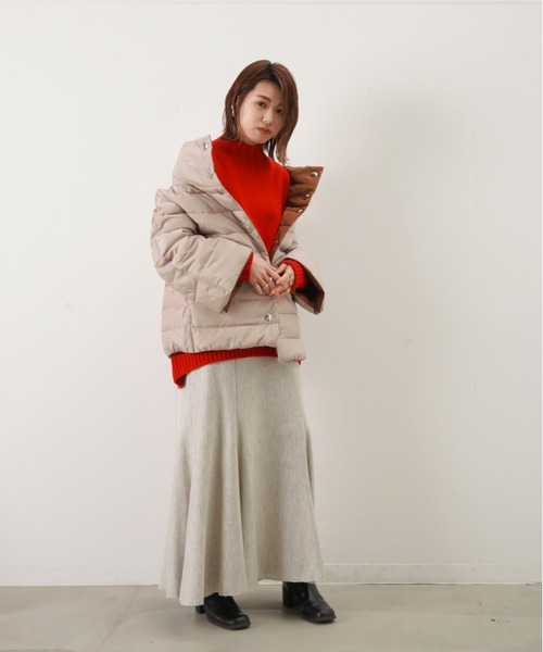 LUCA/LADY LUCK LUCA（ルカ/レディラックルカ）の「LC/LLL リバーシブルダウンジャケット（ダウンジャケット/コート・レディース・ブラック/アイボリー・FREE）」の4枚目の写真