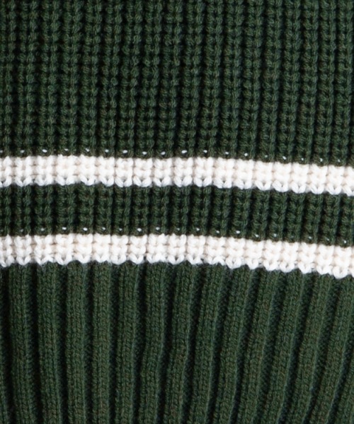 PairPair（ペアペア）の「チルデンニットプルオーバー(ユニセックス)（ニット/セーター・レディース・グリーン/アイボリー/グレイッシュブルー・FREE）」の15枚目の写真