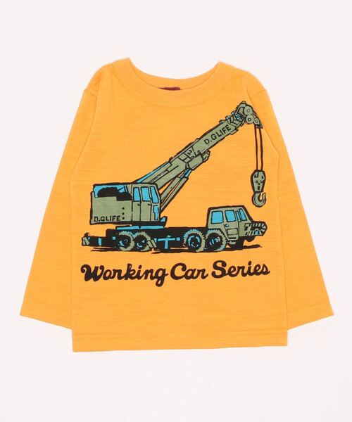 P Field ピーフィールド 日本製 クレーン車 プリントロンt Tシャツ カットソー P Field ピーフィールド のファッション通販 Zozotown