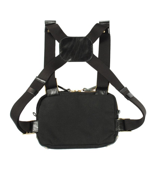 OFFICIAL（オフィシャル）の「OFFICIAL オフィシャル/ Marshall Style Tri-Strap Chest Bag レザー キャンバス  チェストバッグ 日本別注モデル OF21-004J OF21-005J OF21-006J（ボディバッグ/ウエストポーチ・メンズ・ブラック/ブラウン/ナチュラル・FREE）」の5枚目の写真