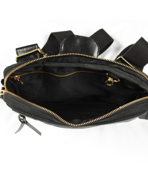 OFFICIAL（オフィシャル）の「OFFICIAL オフィシャル/ Marshall Style Tri-Strap Chest Bag レザー キャンバス  チェストバッグ 日本別注モデル OF21-004J OF21-005J OF21-006J（ボディバッグ/ウエストポーチ・メンズ・ブラック/ブラウン/ナチュラル・FREE）」の9枚目の写真