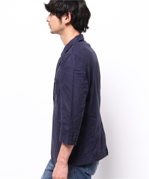 WEGO（ウィゴー）の「WEGO/フレンチリネン混テーラードジャケット（テーラードジャケット・メンズ・ブルー/ネイビー/その他1・LARGE/MEDIUM）」の16枚目の写真