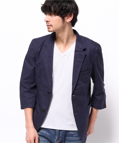 WEGO（ウィゴー）の「WEGO/フレンチリネン混テーラードジャケット（テーラードジャケット・メンズ・ブルー/ネイビー/その他1・LARGE/MEDIUM）」の18枚目の写真