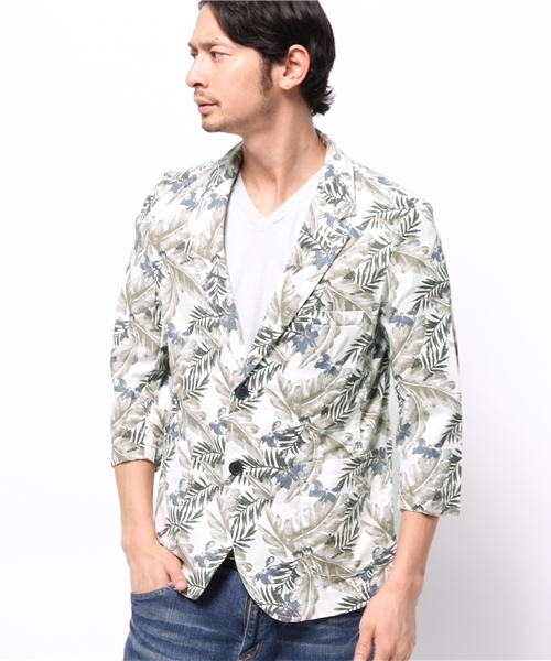 WEGO（ウィゴー）の「WEGO/フレンチリネン混テーラードジャケット（テーラードジャケット・メンズ・ブルー/ネイビー/その他1・LARGE/MEDIUM）」の6枚目の写真